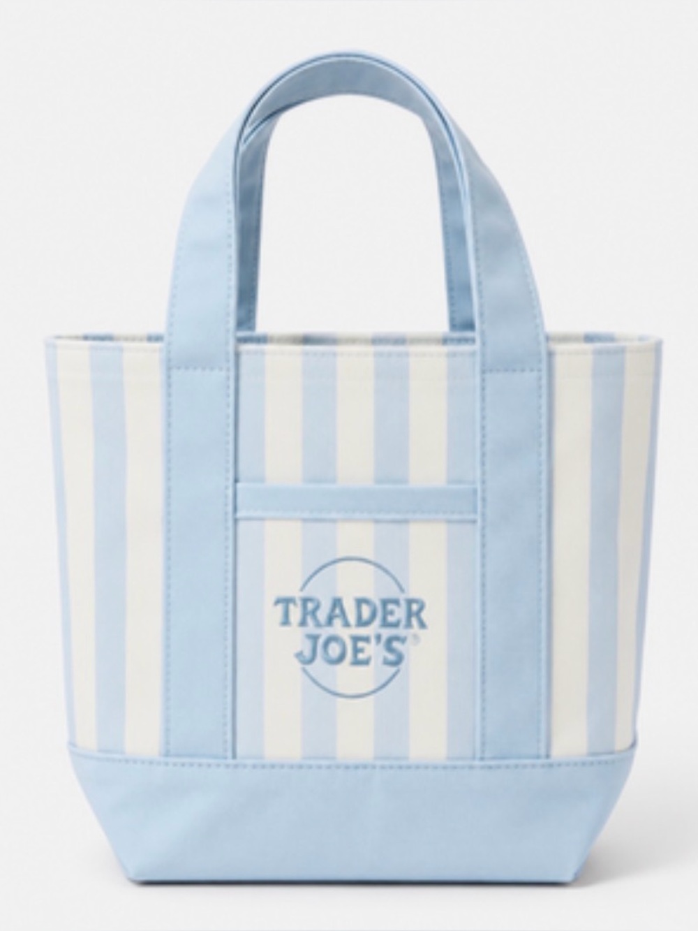 Trader Joe’s Mini Stripe Pastel Tote Bag